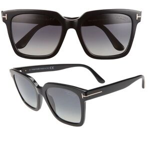 TOM Ford Polarized Amarra 
55mm Square Black with Gray lens Sunglasses
TOM FORD